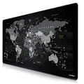 Titanwolf - Übergröße DEUTSCHES Layout Mauspad 1200x600mm Weltkarte - XXXL Mousepad groß mit Motiv - Tischunterlage Large Size - XXL Gaming z.B. für Logitech Maus und Tastatur
