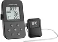 TFA Dostmann 14.1504 Grill-Thermometer Kabelsensor, Alarm, mit Timer, Überwachung der Kerntemperatur Niedergaren, Schwein, Rind