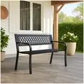 Gartenbank Metallbank Schwarz Sitzbank HTI-Living