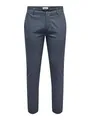 ONLY & SONS Herren Onsmark Pete Slim Dobby 0058 Pant Noos Hose, Bering Sea, 32W / 32L EU