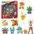 Pokemon Figuren Set 10 pcs – 5-11 cm Pokémon Figuren – Cinderace Pikachu Charmander Squirtle Oddish Gible Bulbasaur Yamper Froakie & Growlithe - Neueste 2022 - Offiziell Pokemon Spielzeug