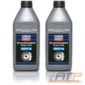 2x LIQUI MOLY 1 LITER BREMSEN FLÜSSIGKEIT BREMSFLÜSSIGKEIT DOT4 21157