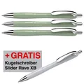 3 + 1 GRATIS: Schneider Kugelschreiber Slider Rave XB farbsortiert,...