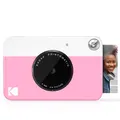 KODAK Printomatic Sofortbild-Digitalkamera in Vollfarbe - Hochwertige Fotos auf Zink 2x3" Klebefotopapier - 5MP, tragbar, kreatives Spaßgeschenk für Geburtstag, Weihnachten, Feiertag - Rosa