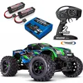 TRAXXAS # X-Maxx 4x4 VXL Grün Belt +2 Lipos Traxxas 5000mAh 4S + Live Lipo Lader
