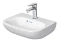 Duravit D-Code Handwaschbecken 1 Hahnloch mit Überlauf 450 x 340 mm - Weiß Hochglanz - 0705450000