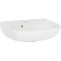Handwaschbecken D-Code (Ausführung: Handwaschbecken Duravit D-Code 450 mm mit Überlauf 1 Hahnloch Weiß)