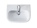 Duravit D-Code Handwaschbecken, mit Hahnloch, mit Überlauf, 450x340x145mm, Weiß