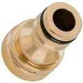 Poppstar Hahnverbinder 1/2 Zoll Innengewinde (19mm) und Steckkupplung für Gartenschlauch (kompatibel mit Gardena Stecksystem), 1 Stück