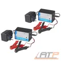 2x PROPLUS BATTERIETRAINER 12V 10 - 250 Ah LADEGERÄT AUTO PKW MOTORRAD WOHNMOBIL