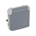 Legrand Plexo55 Modular Steckdose (SL) 1-fach IP44 Feuchtraum grau 069575