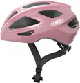 ABUS Rennradhelm Macator - sportiver Fahrradhelm für Einsteiger - auch für Zopfträger/-innen - für Damen und Herren - Rosa Glänzend, Größe S (51-55 cm)