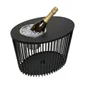 COOTAB Cooler Table STOCKHOLM Beistelltisch mit Edelstahl-Kühler für Innen&Außen