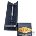 King C. Gillette Rasierhobel für Männer, mit sicherer Doppel-Schneidekante, Meta
