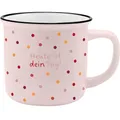 GRUSS & CO XL-Becher Motiv "Dein Tag" | Lieblingsbecher aus Porzellan, Tasse mit Spruch, 55 cl, mit Geschenkbanderole | Geschenk für Freunde, Kollegin | 74182