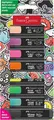 Faber-Castell 254692 Graffiti Neon Textmarker Set 8 Stück, Highlighter Pens mit
