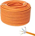 PremiumX 100m CAT 7 Netzwerkkabel Simplex LAN Kabel Ethernet Datenkabel