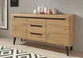 Sideboard Torge - Schwarz / Eiche Artisan