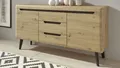Sideboard 53 Torge TV Board Lowboard Kommode Wohnzimmer Eiche Artisan schwarz