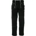 JOB Arbeitshose Zunfthose Schwarz – Trenkercord Hose mit Kniepolstertaschen schwarz 50