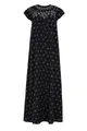 RAFFYA Midikleid Willow Embroidered Shirring Jacquard Maxi Dress Damen