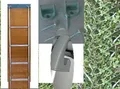 Leiter Alkovenleiter Alu 120 cm 4 Stufen mit Halter Einhängeleiter 80231m NEU
