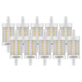 10 x Osram LED Leuchtmittel Stab 78mm Line 6,5W = 60W R7s klar 806lm warmweiß