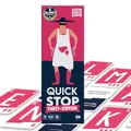 ATM Gaming Quickstop - Das Buchstaben-Duell - Party-Edition - Kartenspiel für Jugendliche und Erwachsene - Schnell und Verrückt - 2 bis 7 Spieler - Kartenspiel ab 16 Jahren - Partyspiel