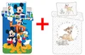 Disney Kinderbettwäsche Micky Maus Pluto Bambi 2er-Set Kinderbettwäsche 100 x 135 cm, Renforcé, 2 teilig