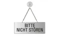 OFFORM DESIGN Hinweisschild Bitte nicht stören 175x65 mm Aluminium Silber-matt eloxiert