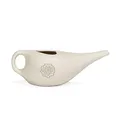 Bodhi NETI POT Nasenspülkännchen| Keramik Neti Kännchen mit Mandala (gold) | Kanne für Nasenspülung | Nasendusche | Nethi Pot - Nethi Topf