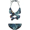 URBAN CLASSICS Bügel-Tankini Urban Classics Damen Ladies Draped Pattern Bikini schwarz S