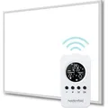 Heidenfeld Infrarotheizung HF-HP106-3 | Flachheizung - Fernbedienung - Wand- & Deckenmontage - Überhitzungsschutz - Infrarot Heizung (800 Watt) - Weiß