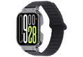 Wigento Smartwatch-Armband Für Xiaomi Redmi Watch 5 / Watch 4 Armband mit Metall Gehäuse Schwarz, Metallrahmen, Magnetverschluss, Silikonarmband