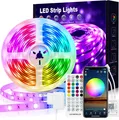 VKH LED Strip 5m, LED Streifen 5m Selbstklebend Bluetooth RGB LED Band mit