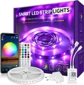 VKH LED Strip 5m LED Streifen 5m Selbstklebend Bluetooth RGB LED Band mit