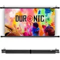 Duronic BPS40 16:9 Beamerleinwand 40 Zoll 4K Full HD Rollo Heimkino Büro