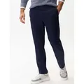 Brax Herren Flatfronthose Style FABIO IN SEA, dunkelblau, Gr. 44/34