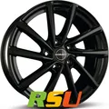 4x Borbet V black glossy 7x19" ET43 LK5 112 ML 57.06 Alufelgen 19 Zoll