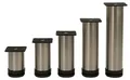 Möbelfuß höhenverstellbar Edelstahl Ø 50 mm – 80–200 mm – stabile Schrankfüße & Möbelbeine – 4er Set – wählbare Höhe