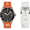 Tissot T-Sport Seastar 1000 Powermatic 80 Special Edition       Wilson WNBA" T120.807.17.051.00" - schwarz,orange - 40mm