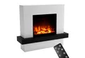 GLOW FIRE Elektrokamin PANDORA LED Kamin mit Heizung, Standkamin, Elektrischer Kamin mit 3-fach Farbwechsler und Knisterfunktion