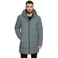 VOICE Outdoorjacke Herren Winterjacke Wintermantel mit Kapuze grau 2XL