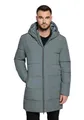 VOICE leichte Winterjacke Herren mit Kapuze – Jacke, Wasserabweisend, Warmes Innenfutter, XXL, Salvia, Grün