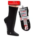 Wowerat Diabetikersocken Diabetikersocken Kurzschaft EXTRA-BREIT weit Diabetes Strümpfe (2 Paar) extrem weit schwarz 35/38
