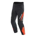 Dainese - Drake 2 Air Absoluteshell Pants, Wasserdichte Motorradhose, belüftet, mit abnehmbaren Knieschonern, Mann, Schwarz/Rot-Fluo, 56