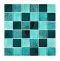 Mosani Mosaikfliesen Glasmosaik Crystal Mosaik petrol glänzend / 10 Matten