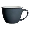 Ritzenhoff & Breker Doppio Jumbotasse, Jumbo Obere, Milchkaffee Obertasse, Ober Tasse, Geschirr, Porzellan, Anthrazit, 350 ml, 430240, 1 Stück