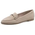 Tamaris Slipper, Blockabsatz, Businessschuh, Schlupfschuh mit modischem Zierriegel grau 37 EU