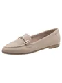 Tamaris Damen Loafer flach Leder, grau, 37 EU